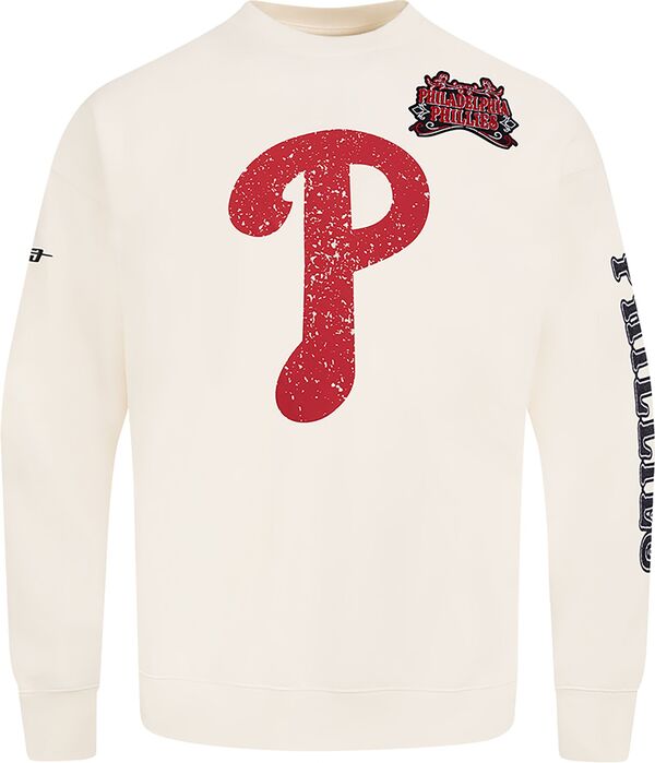 プロスタンダード メンズ アウター パーカー・スウェット シャツ フリース Pro Standard Men's Philadelphia Phillies Cream Rebel Athletics Fleece Crew Pullover Sweatshirt NoColor クリーム｜ReVida 店