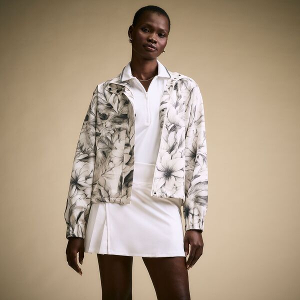 キャリー レディース アウター ジャケット・ブルゾン CALIA Women's Golf Woven Full-Zip Jacket Penciled Petals