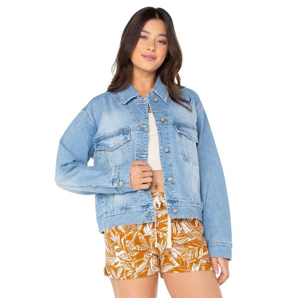 ロキシー レディース アウター ジャケット・ブルゾン Roxy Women Big Wavembroidery Jacket Blue ブルー