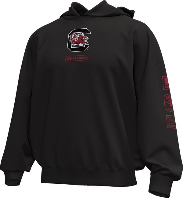アンダーアーマー メンズ アウター パーカー・スウェット Under Armour Men\u0027south Carolina Gamecocks Black Freedom Icon Pullover Hoodie NoColor 黒いこと