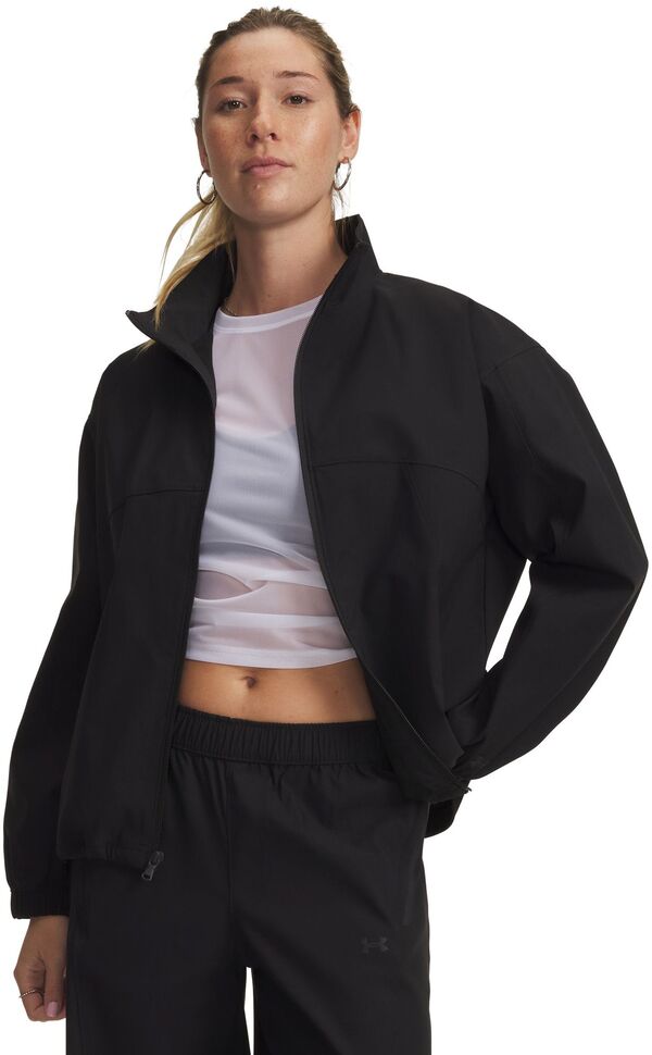 アンダーアーマー レディース アウター ジャケット・ブルゾン Under Armour Women's Unstoppable Woven Full Zip Ultimate Black/Anthracite ブラック