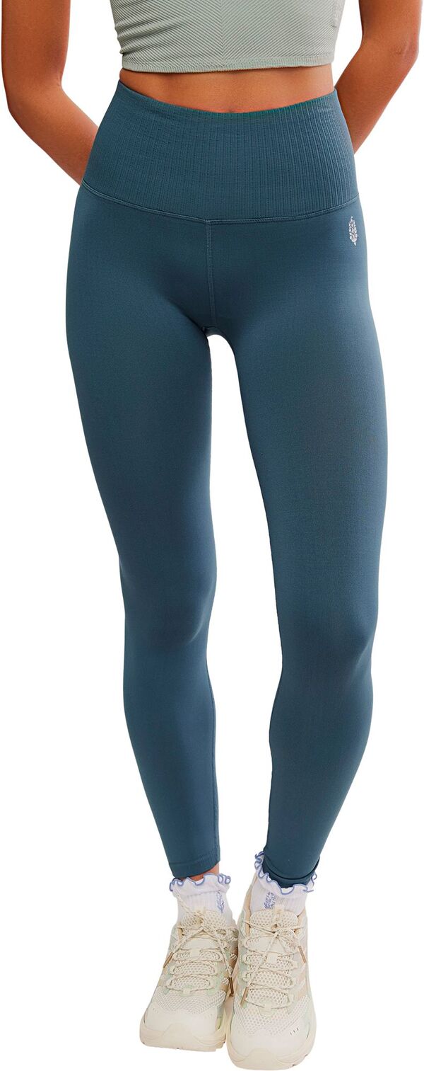 フリーピープル レディース ボトムス 心地好いズボン下 レギンス FP Movement Women\u0027s High-Rise 7/8 Length Good Karma Leggings Evergreen レディースファッション-パンツ-ボトムス