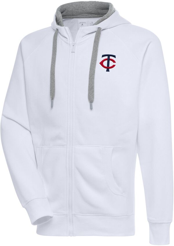 アンティグア メンズ アウター ジャケット・ブルゾン Antigua Men Minnesota Twins White Victory Full Zip Jacket NoColor ホワイト