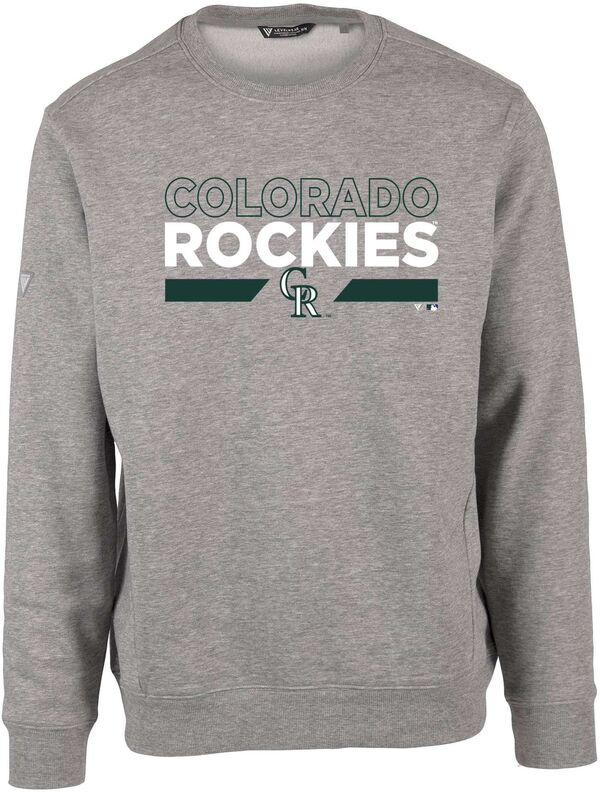 レベルウェア メンズ アウター パーカー・スウェット クルーネック シャツ Levelwear Men's Colorado Rockies City Connect Gray Zane No Hitter Crew Neck Sweatshirt NoColor グレー