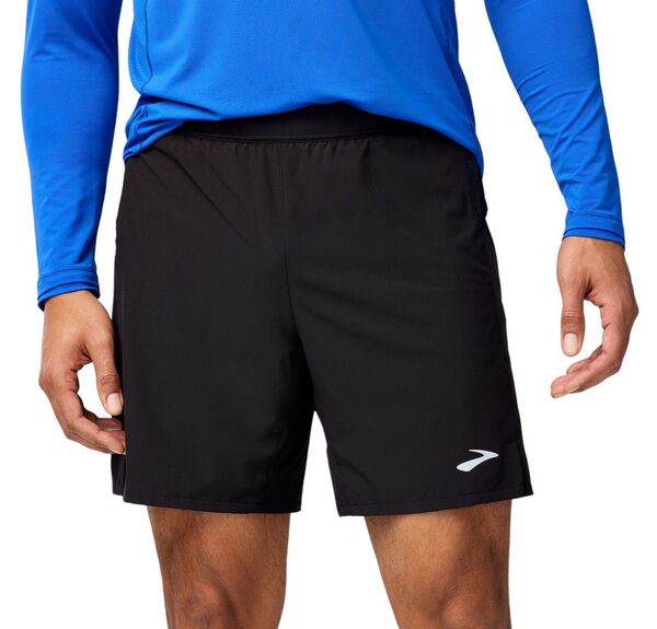 ブルックス メンズ ボトムス ハーフパンツ・ショーツ ショートパンツ Brooks Men's Journey 7'' 2-in-1 Shorts Black ブラック