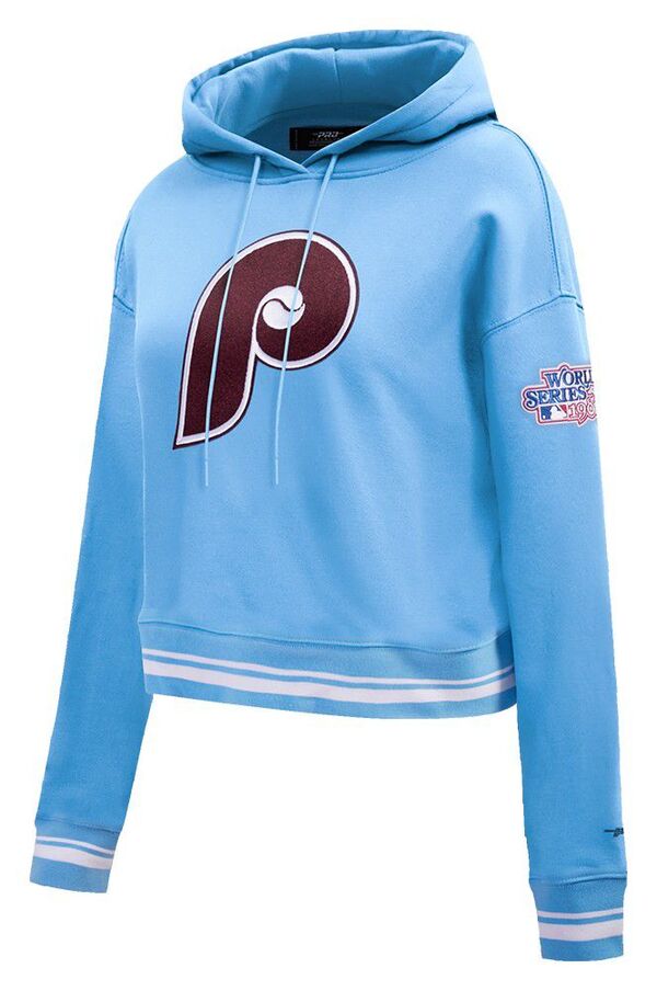 プロスタンダード レディース アウター パーカー・スウェット クロップド フリース Pro Standard Women's Philadelphia Phillies Retro Cropped Fleece Hoodie Blue ブルー|ReVida 店
