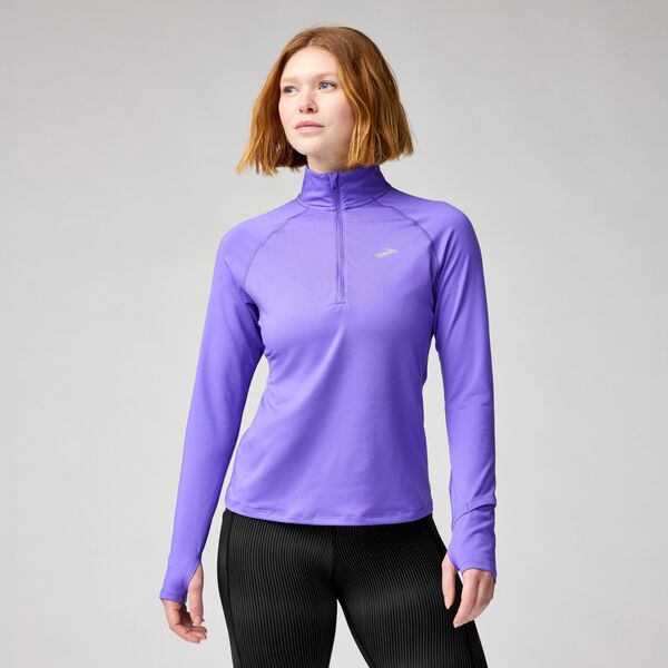 ブルックス レディース トップス シャツ Brooks Women's Dash 1/2 Zip 3.0 Violet バイオレット