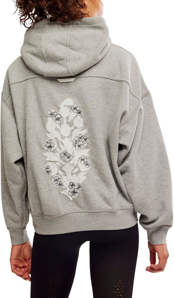 フリーピープル レディース アウター パーカー・スウェット 刺繍 FP Movement Women's Final Call Embroidered Hoodie Heather Grey Combo グレー