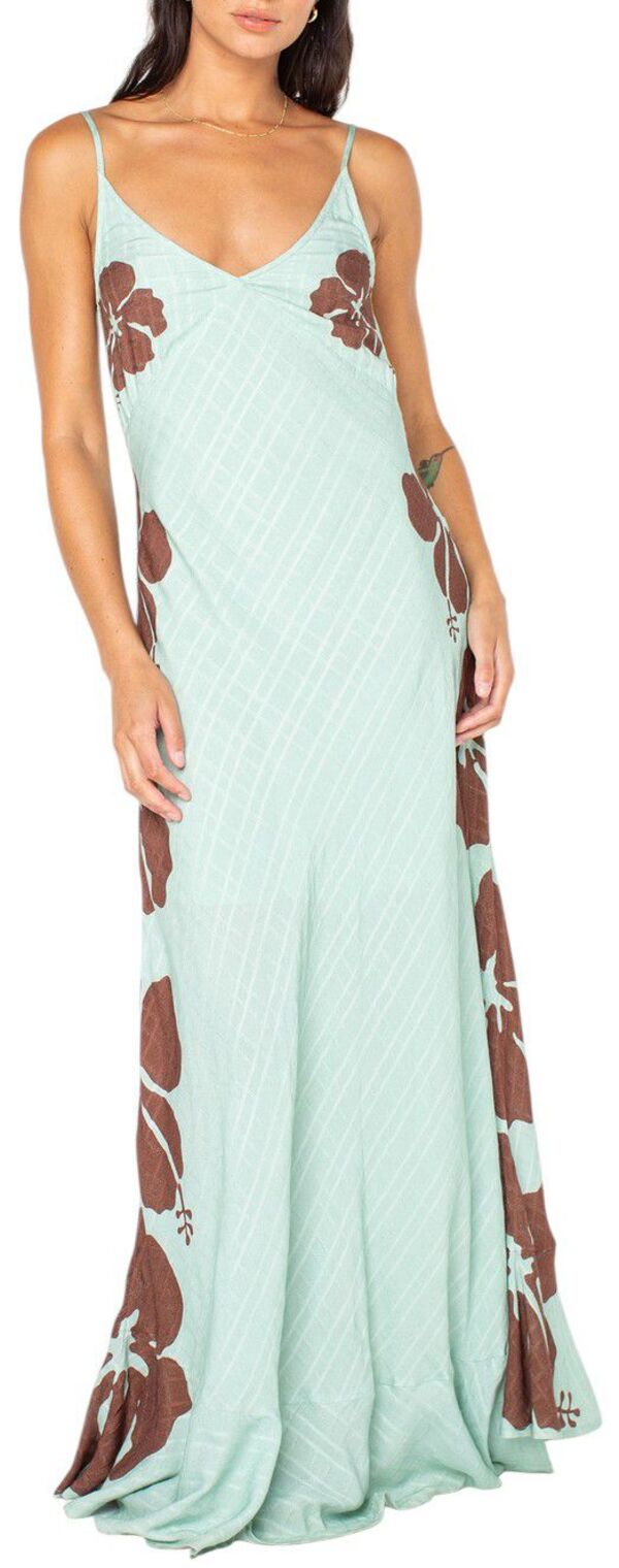 ロキシー レディース トップス ワンピース マキシ Roxy Women's Lost Paradise Maxi Dress Cameo Green グリーン