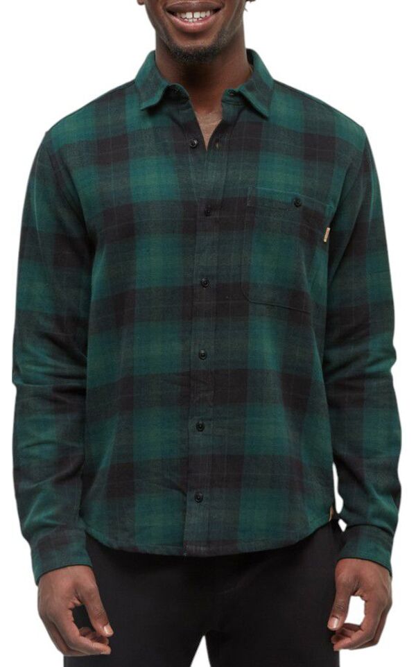 テンツリー メンズ トップス シャツ Tentree Men Forest Flannel Shirt Forest Pine/Storm Plaid フォレスト