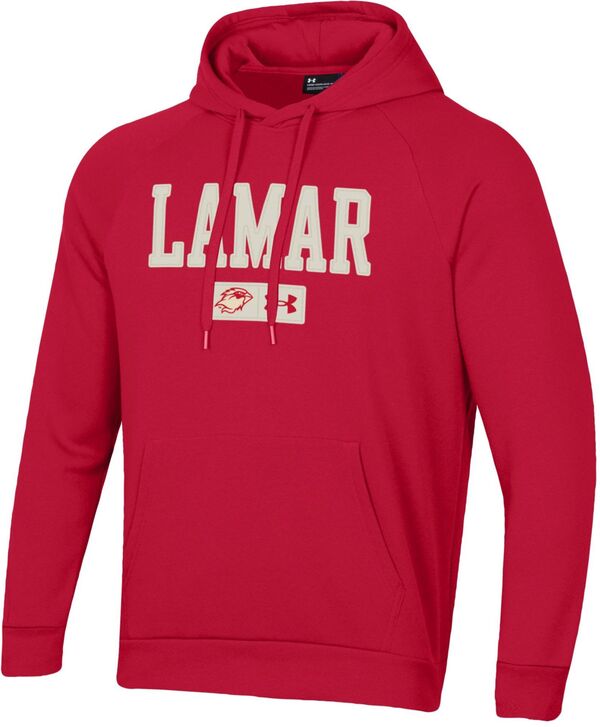アンダーアーマー メンズ アウター パーカー・スウェット フリース Under Armour Men's Lamar Cardinals Red Rival Fleece Pullover Hoodie NoColor レッド｜ReVida 店