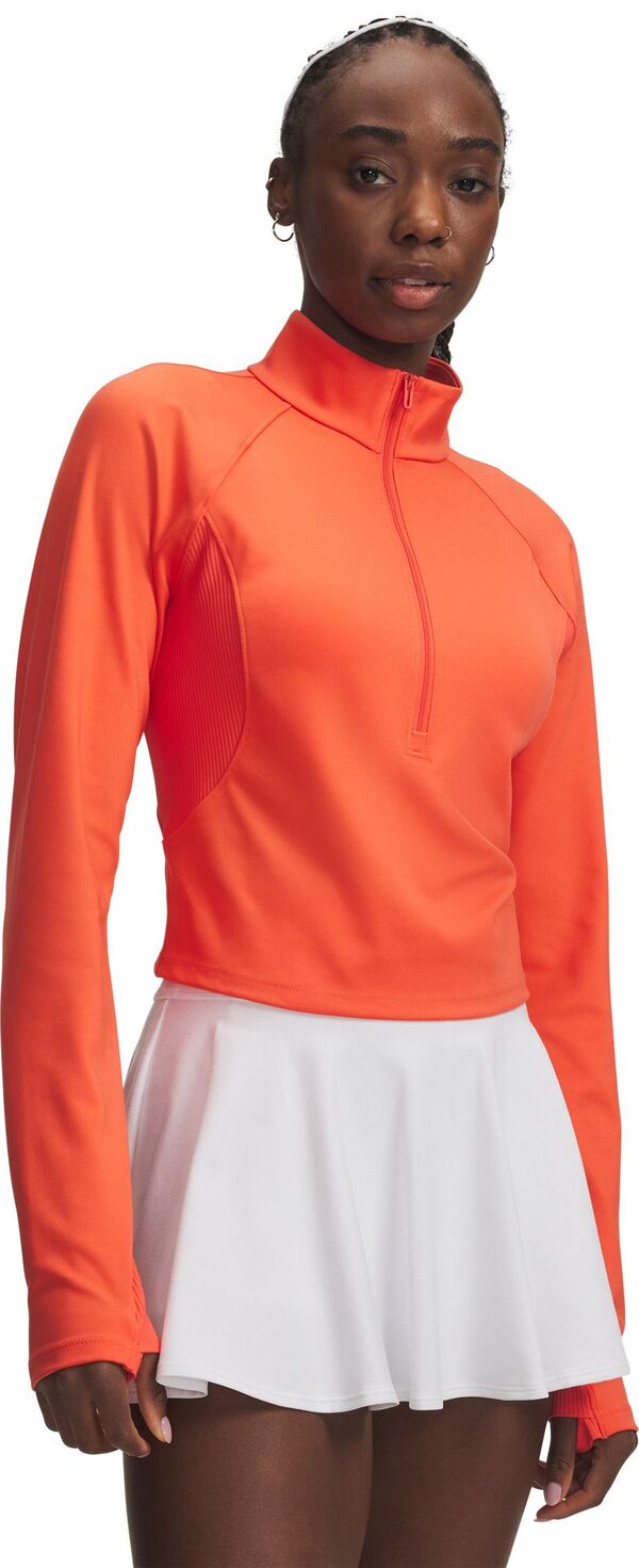 アンダーアーマー レディース トップス シャツ Under Armour Women's Meridian Half-Zip Top Venom Red/Venom Red レッド