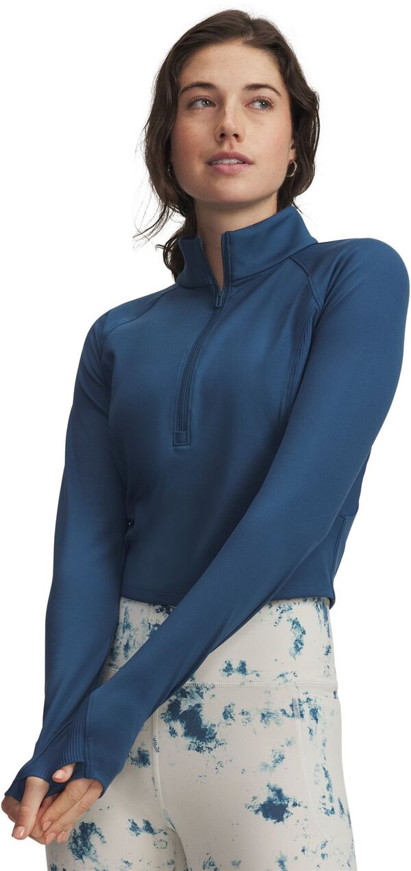 アンダーアーマー レディース トップス シャツ Under Armour Women's Meridian Half-Zip Top Wham Blue/Wham Blue ブルー
