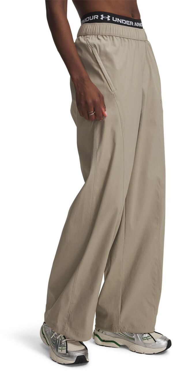 アンダーアーマー レディース ボトムス 二分の一ズボン下・さる股引き Under Armour Women\u0027s Unstoppable Woven Pants Timberwolf Taupe/Taupe Dusk トープ