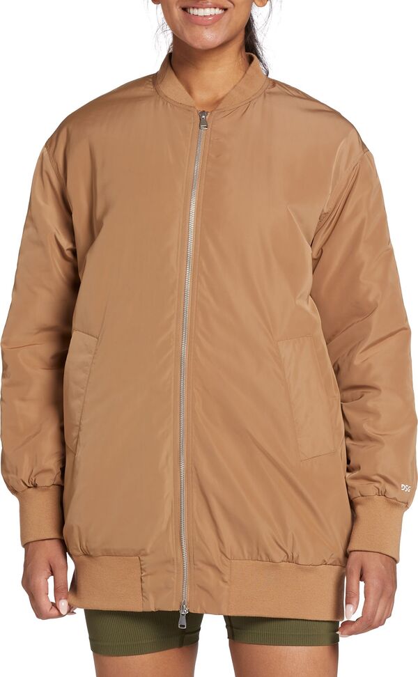 DSG レディース アウター ジャケット・ブルゾン DSG Women's Long Bomber Jacket Cadet Brown ブラウン