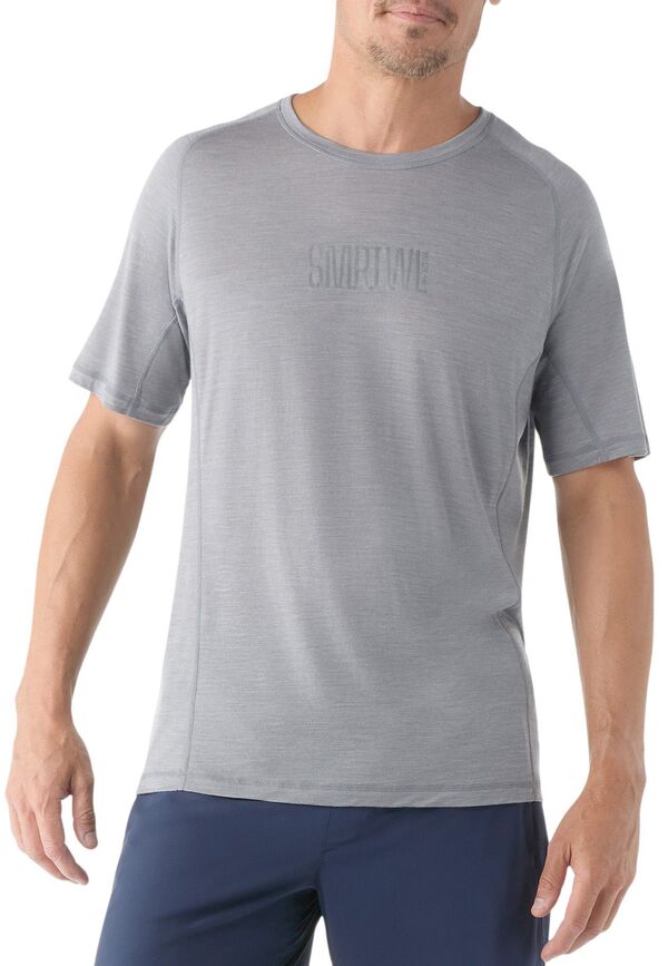 スマートウール メンズ トップス Tシャツ グラフィック SmartWool Men's Active Ultralite Graphic Short Sleeve T-Shirt Light Grey Heather/Medium グレー 16,635円