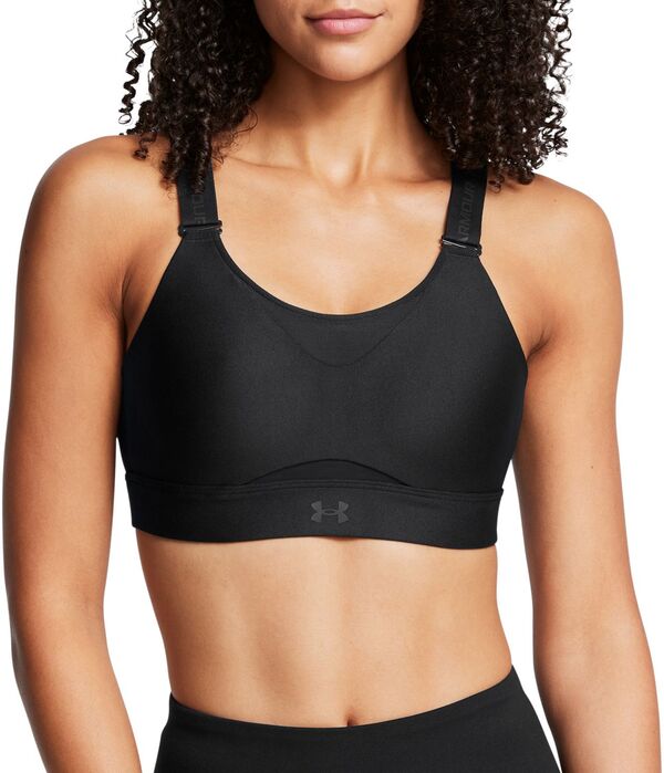 アンダーアーマー レディース アンダーウェア ブラジャー Under Armour Women's Infinity 2.0 High Support Sports Bra Black/Black ブラック