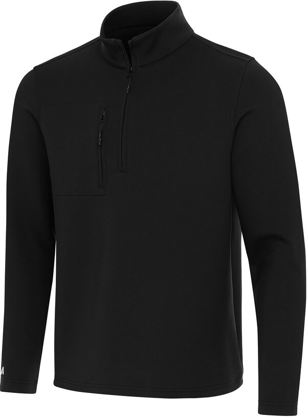 アンティグア メンズ トップス シャツ Antigua Men's Insider 1/4 Zip Golf Pullover Black ブラック