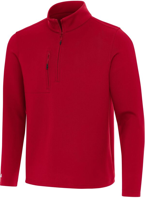 アンティグア メンズ トップス シャツ Antigua Men's Insider 1/4 Zip Golf Pullover Dark Red レッド