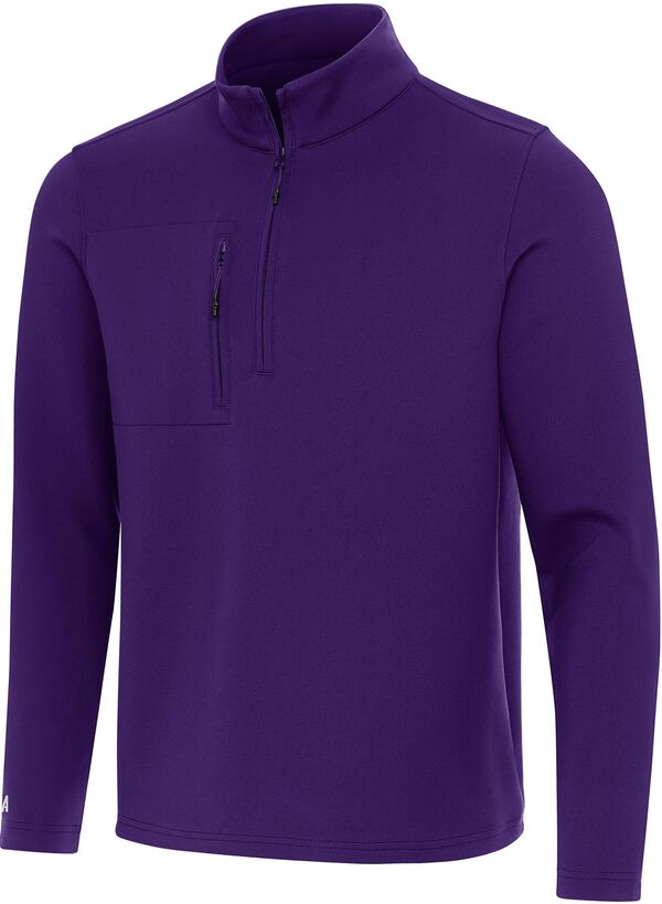 アンティグア メンズ トップス シャツ Antigua Men's Insider 1/4 Zip Golf Pullover Dark Purple パープル｜ReVida 店