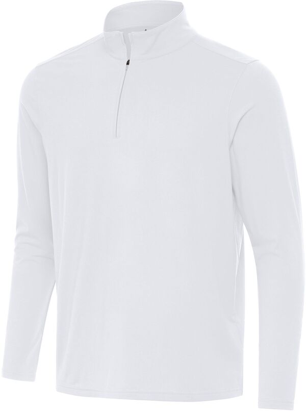 アンティグア メンズ トップス シャツ Antigua Men's Intent 1/4 Zip Golf Pullover White ホワイト