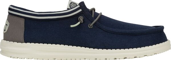 ヘイデュード メンズ シューズ スニーカー Hey Dude Men's Wally Letterman Shoes Armory Navy/Grey グレー