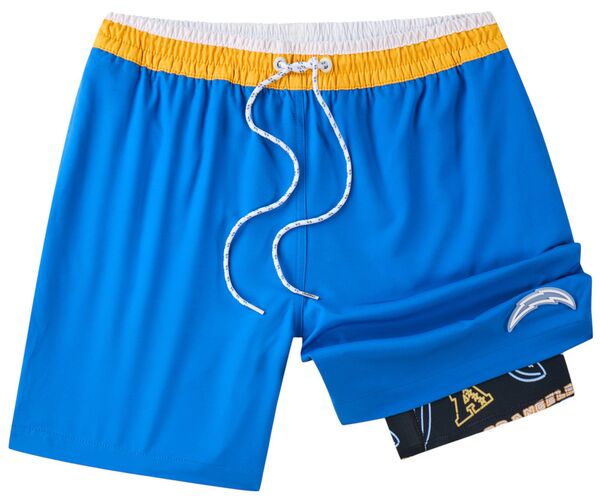 チャビーズ メンズ 水着 ハーフパンツ・ショーツ Chubbies Adult Los Angeles Chargers Classic Medium Blue 5.5\