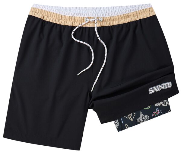 チャビーズ メンズ 水着 ハーフパンツ・ショーツ Chubbies Adult New Orleansaints Classic Black 5.5\