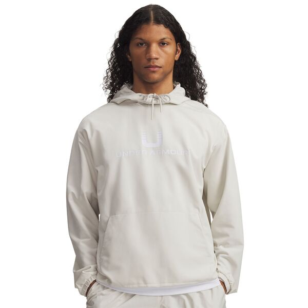 アンダーアーマー メンズ アウター パーカー・スウェット Under Armour Men's Unstoppable Woven Hoodie Summit White ホワイト
