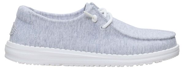 ヘイデュード レディース シューズ スニーカー プルオーバー Hey Dude Women\u0027s Wendy Jersey Stretch Shoes Light Grey 薄墨色