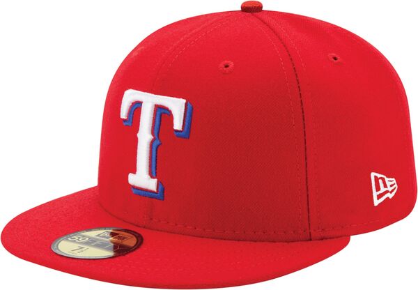 ニューエラ メンズ アクセサリー 帽子 New Era Men's Texas Rangers 59Fifty Alternate Red Authentic Hat NoColor レッド