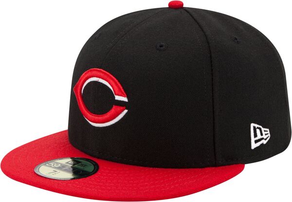 ニューエラ メンズ アクセサリー 帽子 New Era Men's Cincinnati Reds 59Fifty Alternate Black Authentic Hat NoColor ブラック