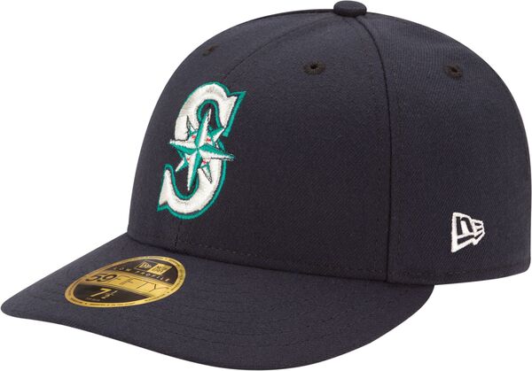 ニューエラ メンズ アクセサリー 帽子 New Eradult Seattle Mariners 59Fifty Game Navy Low Crown Authentic Hat NoColor ネイビー