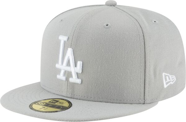 ニュー内鰓 レディース 付属品 鳥打ち帽 New Eradult Los Angeles Dodgers 59Fifty Basic Grey Fitted Hat NoColor 薄墨色 レディース帽子-バッグ・小物・ブランド雑貨-帽子