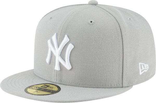 ニューエラ レディース アクセサリー 帽子 New Eradult New York Yankees 59Fifty Basic Grey Fitted Hat NoColor グレー