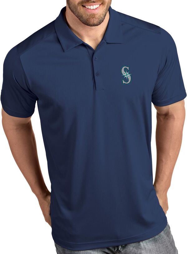 アンティグア メンズ トップス ポロシャツ Antigua Men'seattle Mariners Tribute Navy Performance Polo NoColor ネイビー|ReVida 店