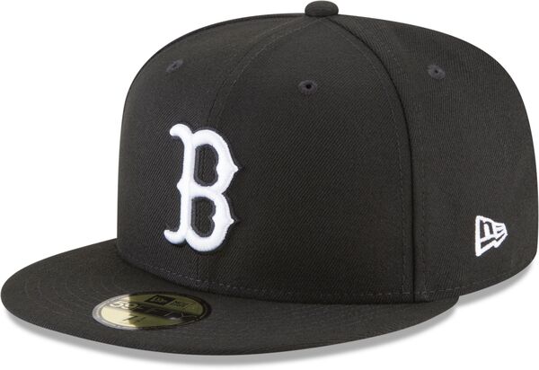 ニューエラ メンズ アクセサリー 帽子 New Era Men's Boston Red Sox Black 59Fifty Fitted Hat NoColor ブラック