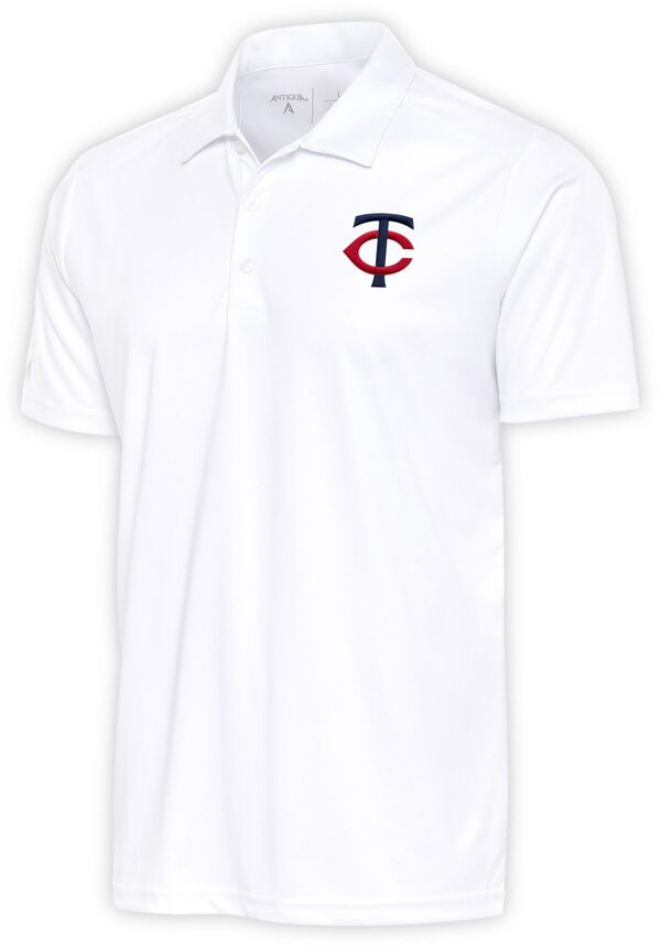 アンティグア メンズ トップス ポロシャツ Antigua Men's Minnesota Twins White Tribute Polo NoColor ホワイト｜ReVida 店