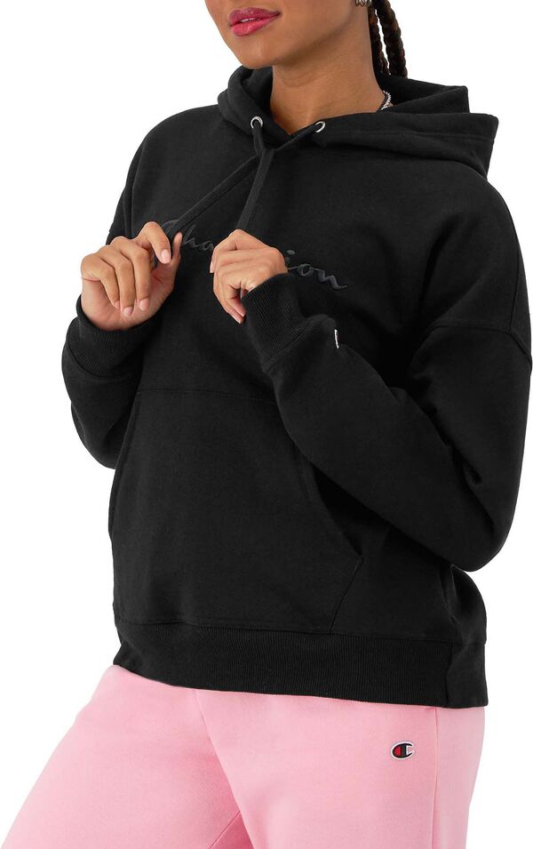 はやりっ子 レディース アウター パーカー・スウェット Champion Women\u0027s Powerblend Hoodie Black 黒いこと