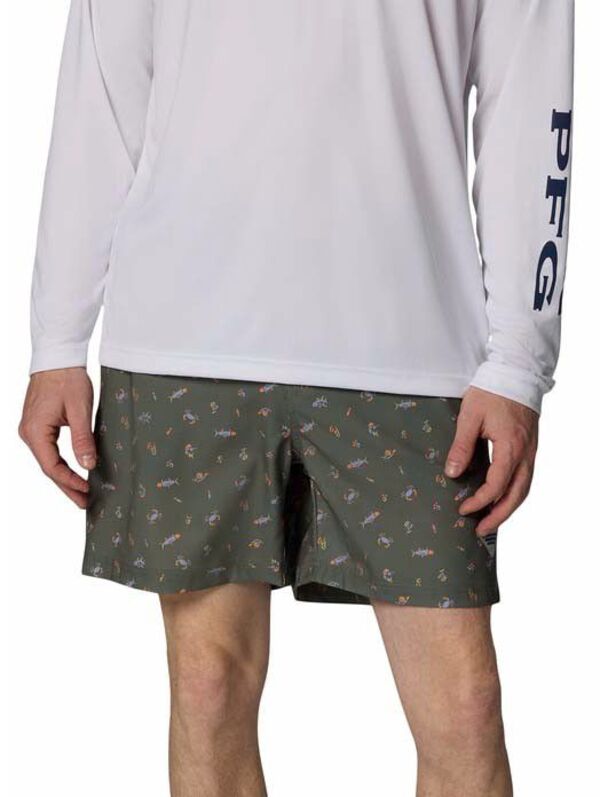 コロンビア メンズ ボトムス ハーフパンツ・ショーツ ショートパンツ Columbia Men's PFG Rambler Water Shorts Cypress Florilife｜ReVida 店