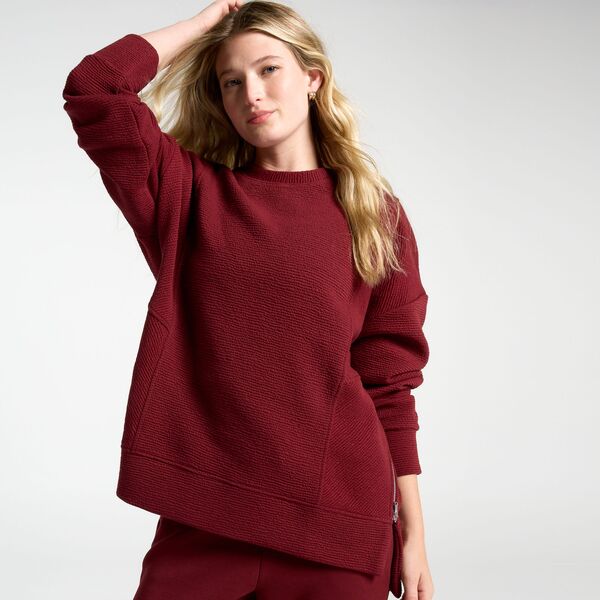 キャリー レディース トップス シャツ CALIA Women's Elevate Side Zip Tunic Deep Merlot 6,731円