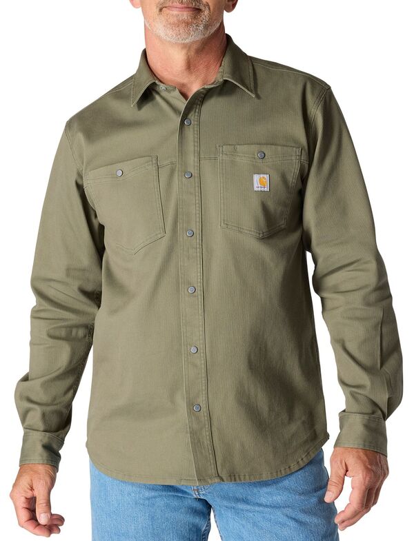 鉄道車両ハート型 メンズ トップス プルオーバー コール天 Carhartt Men\u0027s Montana Corduroy Long Sleeve Shirt Dusty Olive オリーブ