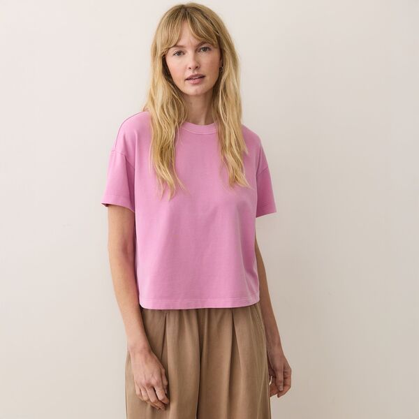 米国海兵隊員 座標軸 レディース トップス プルオーバー プルオーバー Marine Layer Women\u0027s Cloud 9 Jersey Crew T-Shirt Lilac 紫はしどい