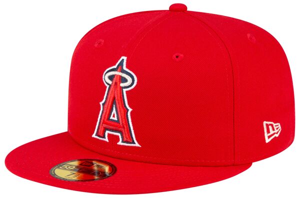 ニューエラ メンズ アクセサリー 帽子 New Eradult Los Angeles Angels Red 59Fifty Fitted Hat NoColor レッド