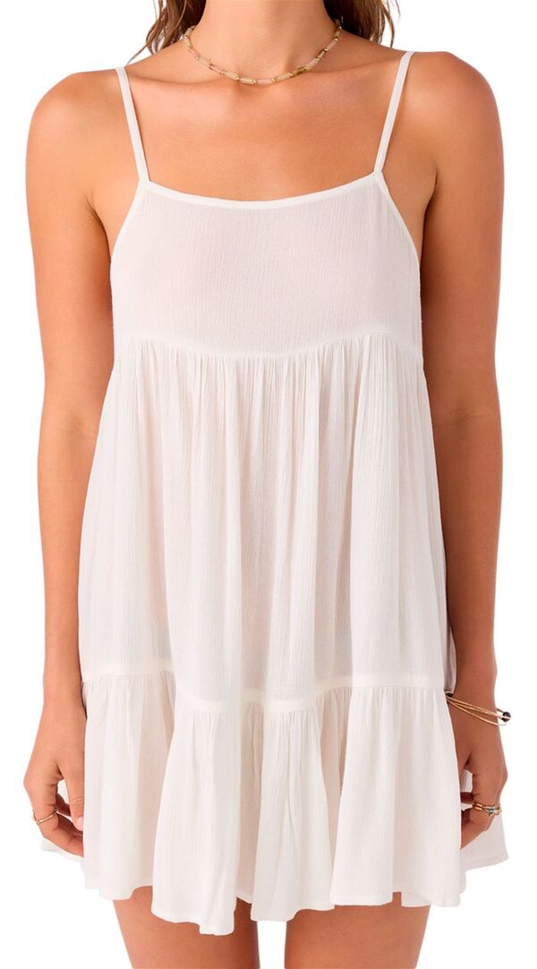 オニール レディース トップス ワンピース ミニ O'Neill Women'saltwater Essentials Mini Coverup Dress Vanilla|ReVida 店