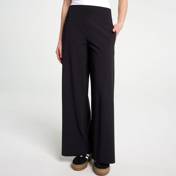 DSG レディース ボトムス 心地好いズボン下 ワイドレッグ DSG Women\u0027s High-Risease Wide Leg Pant Pure Black 黒いこと