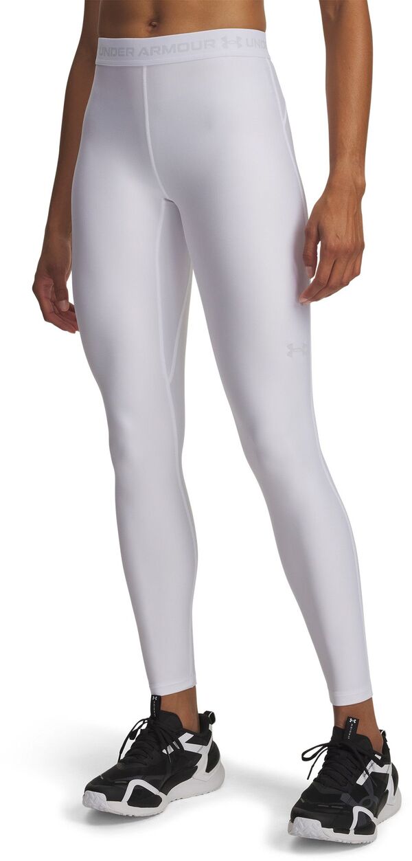 アンダーアーマー レディース ボトムス レギンス Under Armour Women's HeatGear Leggings White/Halo Gray ホワイト