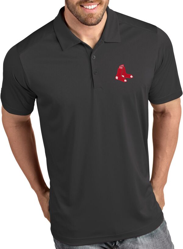 アンティグア メンズ トップス ポロシャツ Antigua Men's Boston Red Sox Tribute Grey Performance Polo NoColor グレー｜ReVida 店