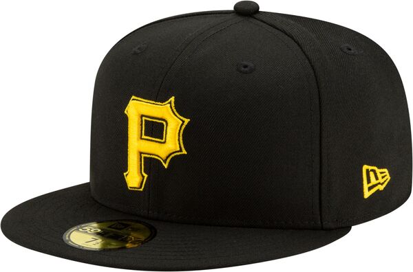 ニューエラ メンズ アクセサリー 帽子 New Era Men's Pittsburgh Pirates 59Fifty Black Fitted Hat NoColor ブラック