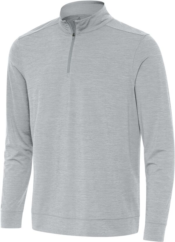 アンティグア メンズ トップス シャツ Antigua Men's Bright Golf 1/4 Zip Grey Heather グレー
